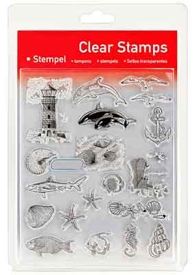 46819 - Clear Stamp Set - Meer und Strand - 46819 - Clear Stamp Set - Meer und Strand -