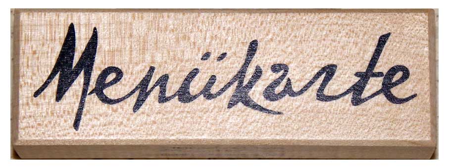 20839 - Schrift-Stempel - 30x95 mm - Menükarte - 20839 - Schrift-Stempel - 30x95 mm - Menükarte -