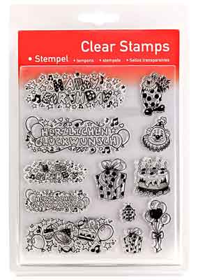 46808 - Clear Stamp Set - Party - 46808 - Clear Stamp Set - Party -