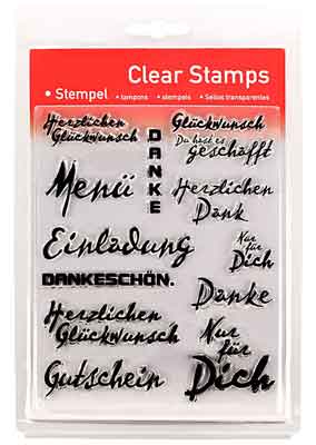 46806 - Clear Stamp Set - Texte - 46806 - Clear Stamp Set - Texte -
