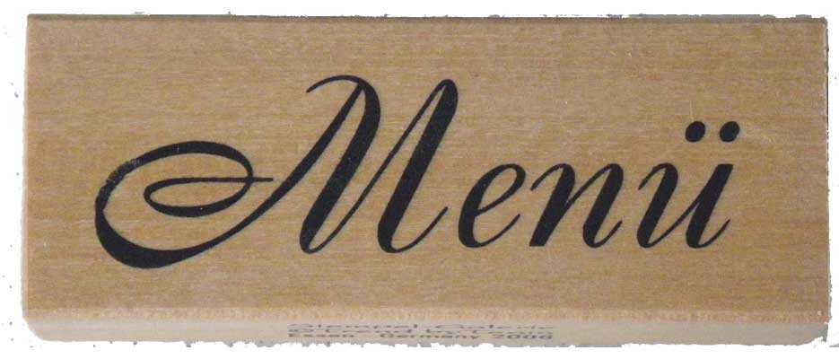 20939 - Schrift-Stempel - 30x80 mm - Menü - 20939 - Schrift-Stempel - 30x80 mm - Menü -