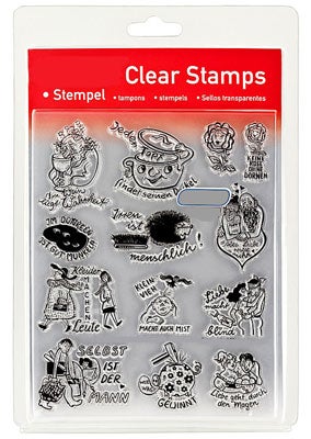 46840 - Clear Stamp Set - Sprüche - Das sagt man so - 46840 - Clear Stamp Set - Sprüche - Das sagt man so -