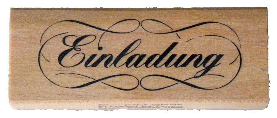 20378- Schrift-Stempel - 30x80 mm - Einladung - 20378- Schrift-Stempel - 30x80 mm - Einladung -