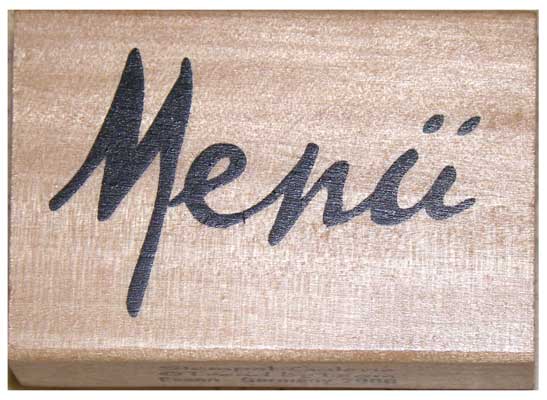 20840 - Schrift-Stempel - 40x60 mm - Menü - 20840 - Schrift-Stempel - 40x60 mm - Menü -