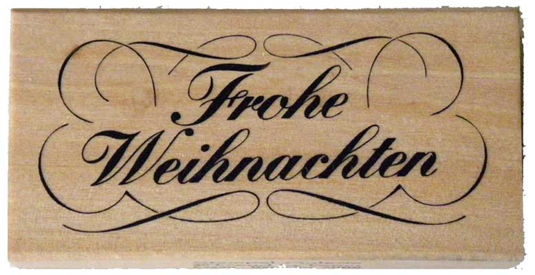 20336 - Schrift-Stempel - 40x80 mm - Frohe Weihnachten - 20336 - Schrift-Stempel - 40x80 mm - Frohe Weihnachten -