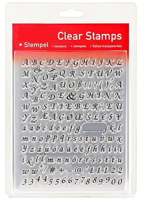 46838 - Clear Stamp Set - Alphabet Zierschrift - 46838 - Clear Stamp Set - Alphabet Zierschrift -