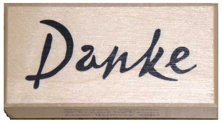 20842 - Schrift-Stempel - 30x60 mm - Danke - 20842 - Schrift-Stempel - 30x60 mm - Danke -