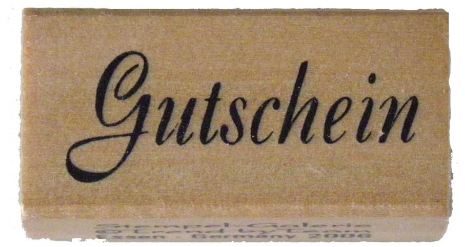 20991 - Schrift-Stempel - 30x80 mm - Gutschein - 20991 - Schrift-Stempel - 30x80 mm - Gutschein -
