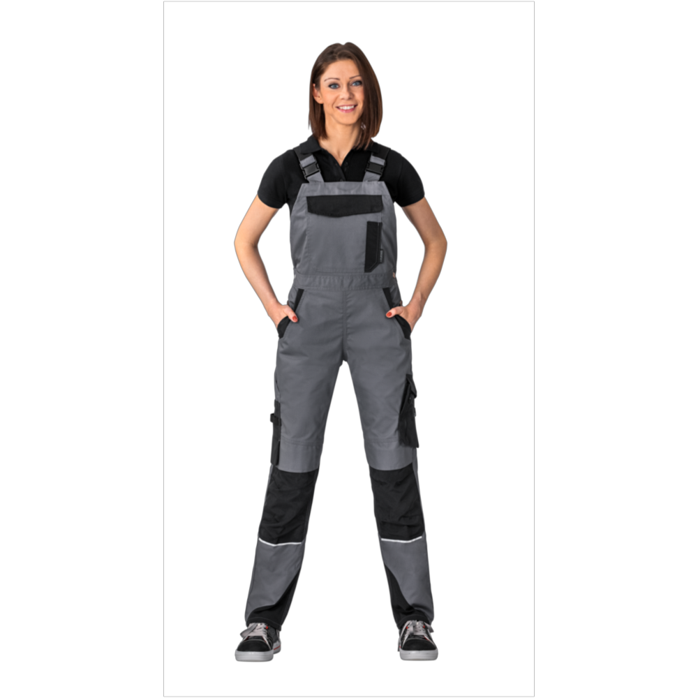 Planam Norit Damen Latzhose schiefer/schwarz Gr. 36, 6531036 – Bild 2