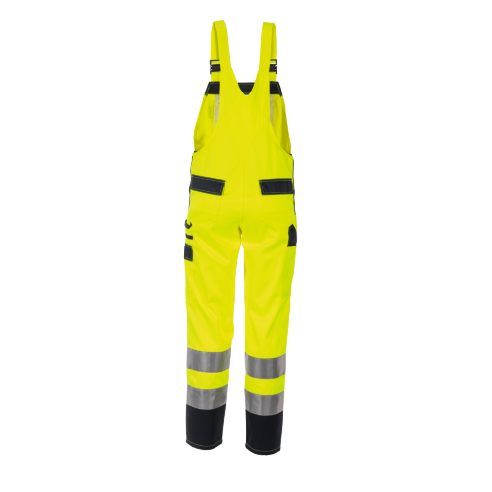 Planam Warnschutz Latzhose gelb/marine Gr. 70, 2027070 – Bild 5