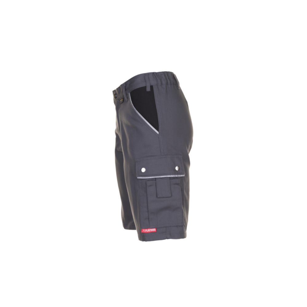 Planam Canvas 320 Shorts grau/schwarz Gr. L, 2173052 – Bild 3
