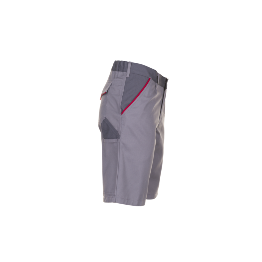 Planam Highline Shorts zink/schiefer/rot Gr. M, 2371048 – Bild 7
