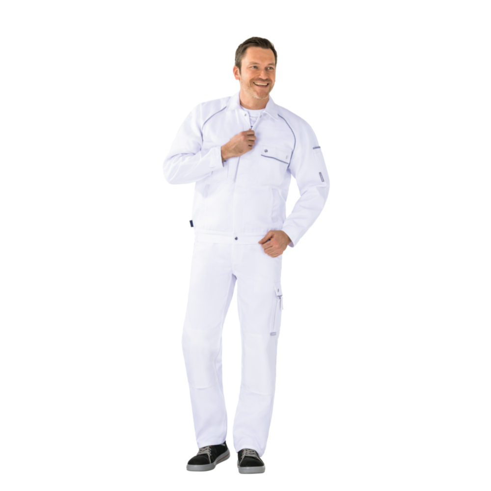 Planam Canvas 320 Bundjacke reinweiß/reinweiß Gr. 110, 2112110 - Bild 7 von 8
