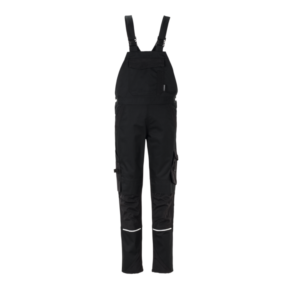 Planam Norit Damen Latzhose schwarz/schwarz Gr. 52, 6530052