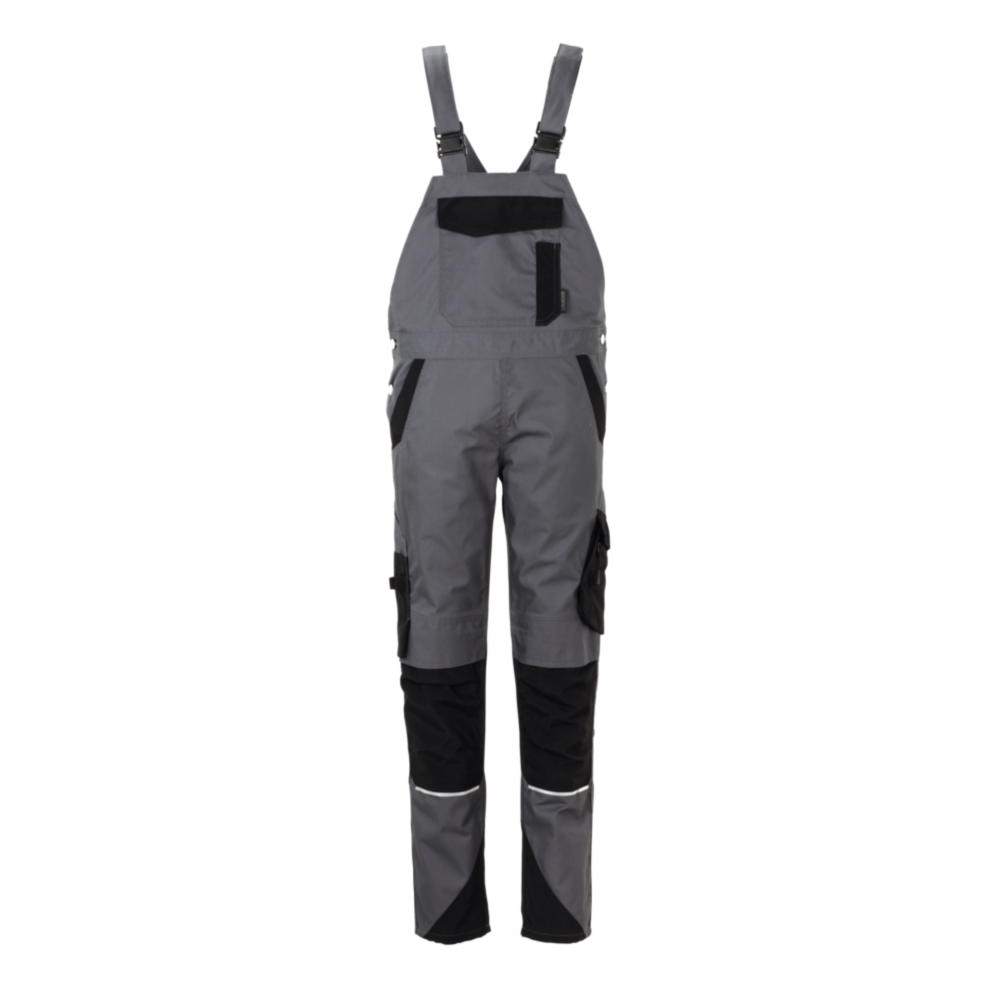 Planam Norit Damen Latzhose schiefer/schwarz Gr. 36, 6531036