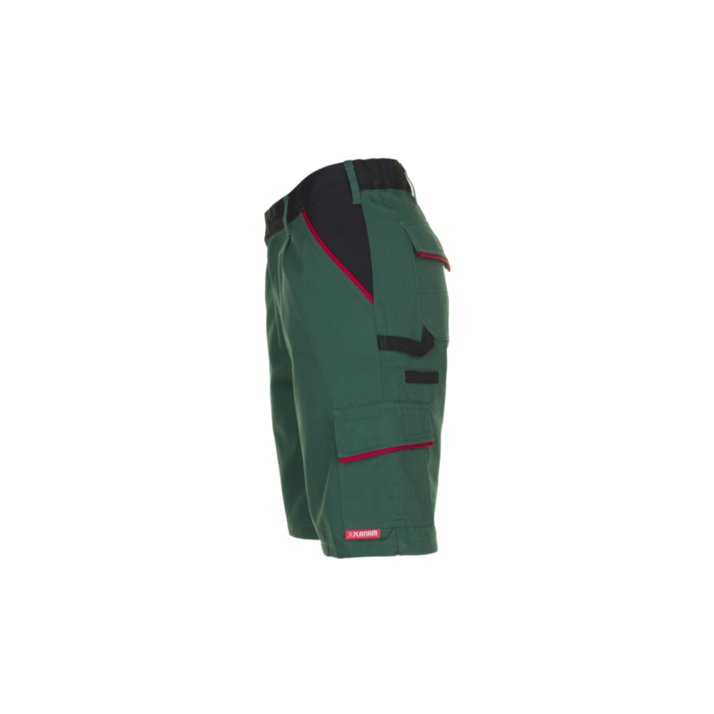 Planam Highline Shorts grün/schwarz/rot Gr. S, 2375044 – Bild 5