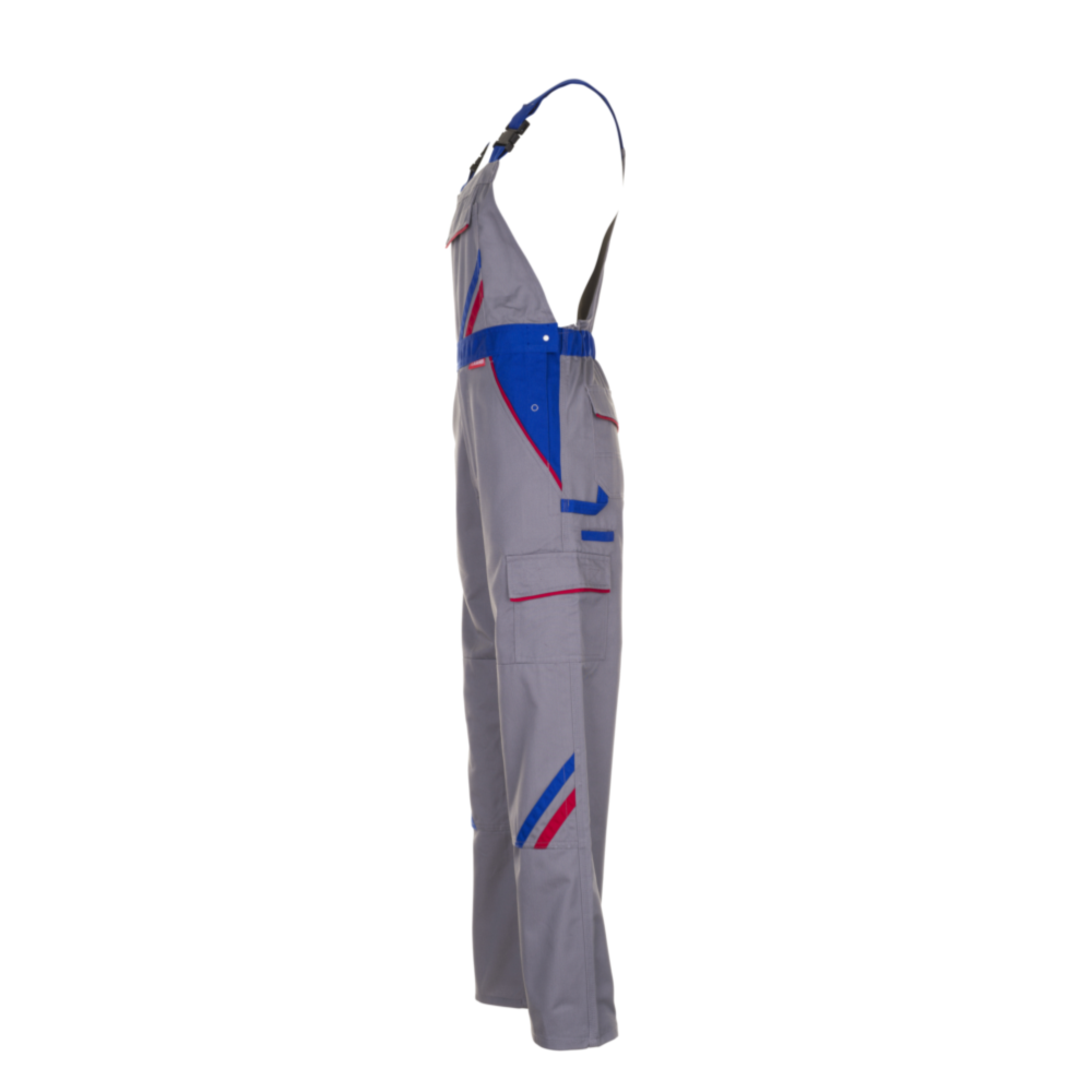 Planam Highline Latzhose zink/kornblau/rot Gr. 38, 2333038 – Bild 4