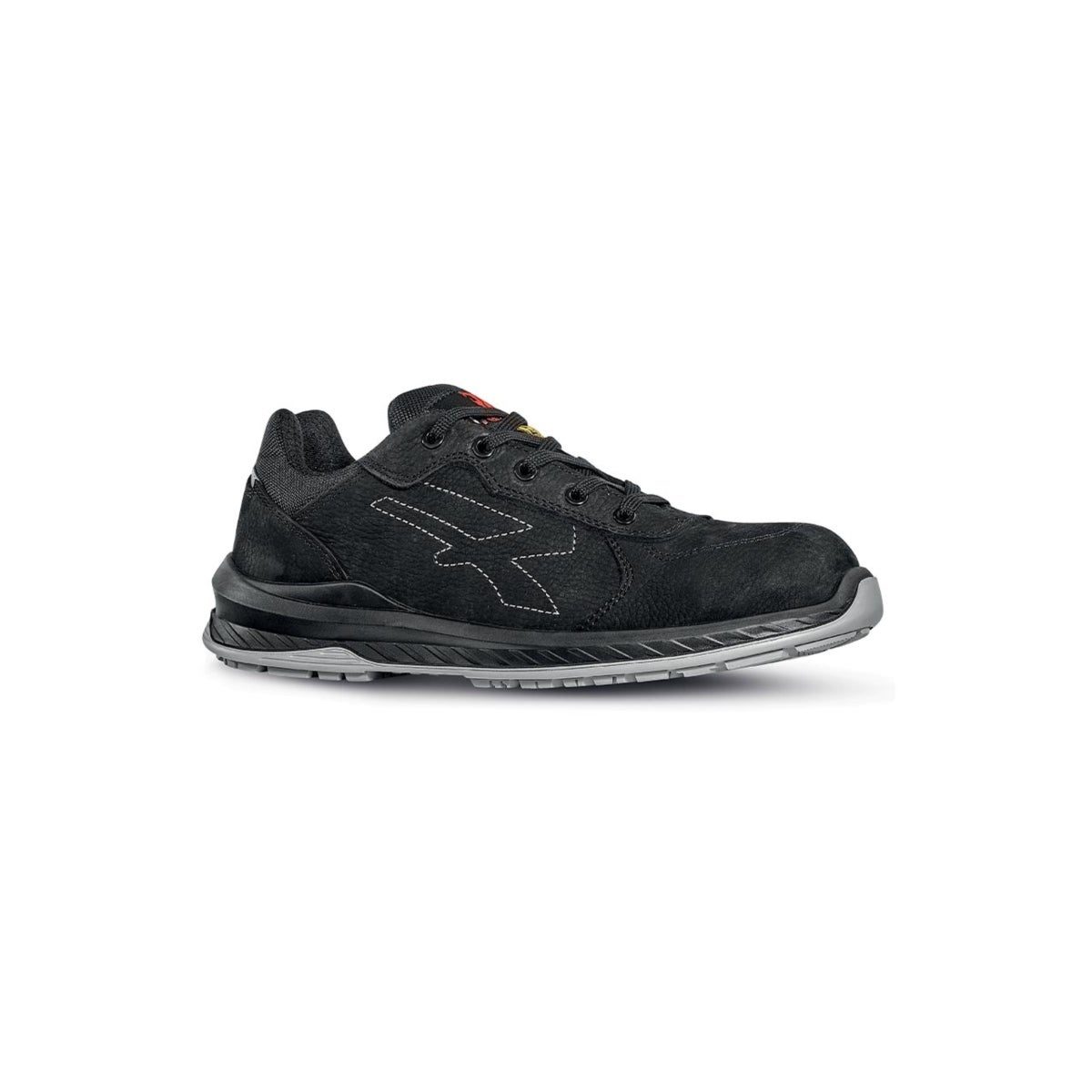 scarpa-antinfortunistica-upower-modello-gessato-linea-redindustry-vista-laterale