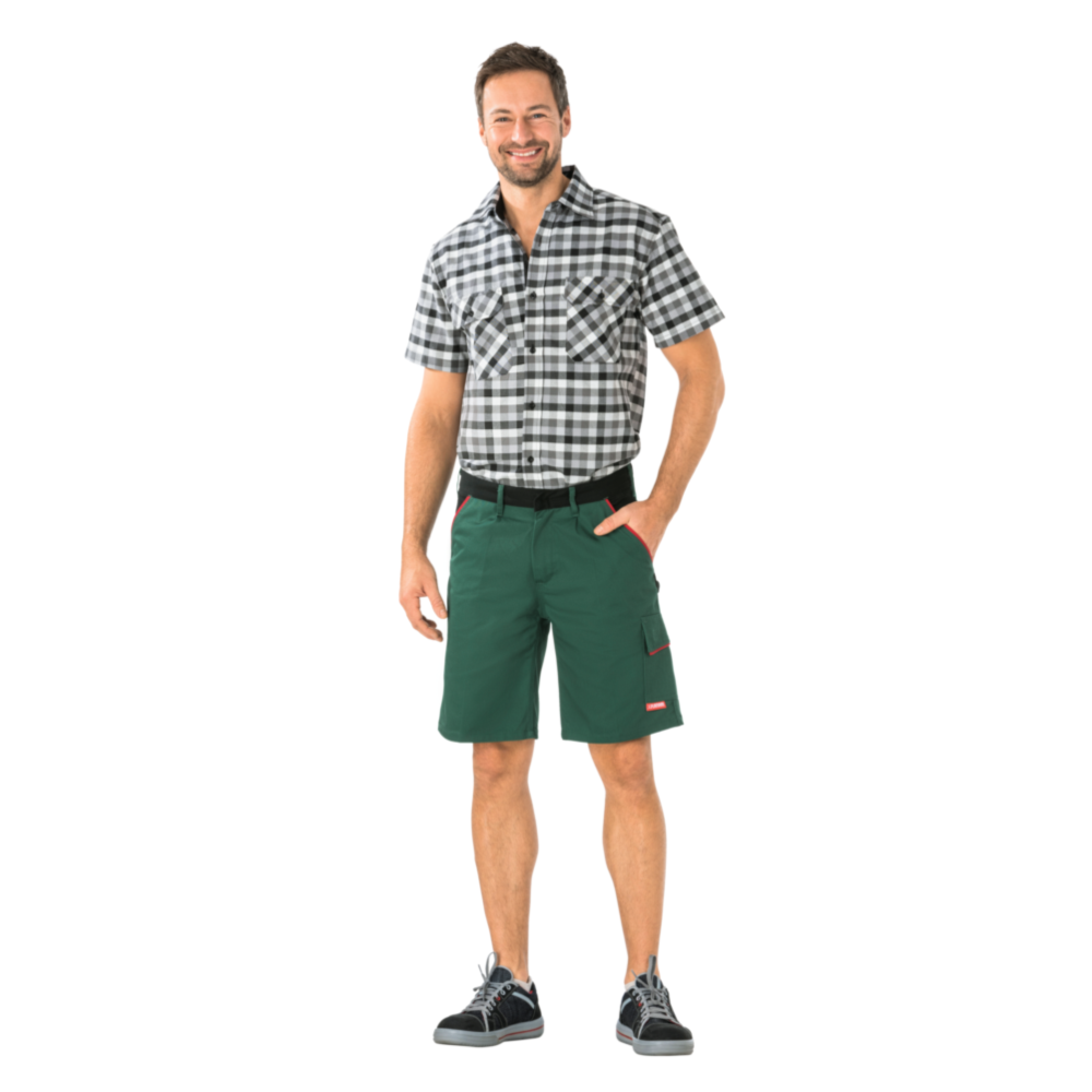 Planam Highline Shorts grün/schwarz/rot Gr. S, 2375044 – Bild 4