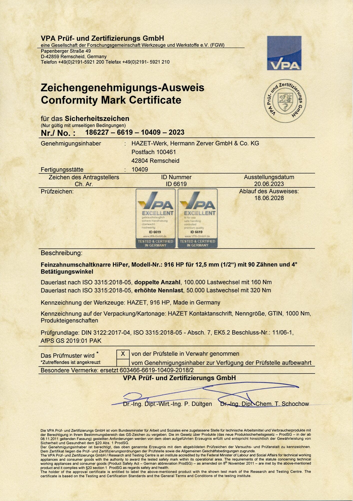 916hp_detail_zertifikat_zeichengenehmigung_vpa_dauerlast