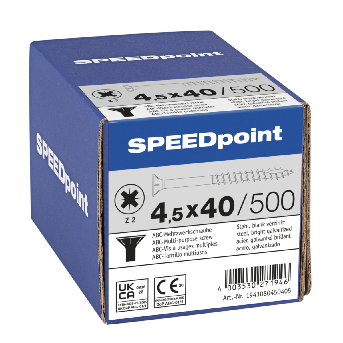 1941080450405-4003530271946-1-SPEEDPOINT-UNIVERSALSCHRAUBE-STAHL-KREUZSCHLITZ-Z-SENKKOPF-TEILGEWINDE