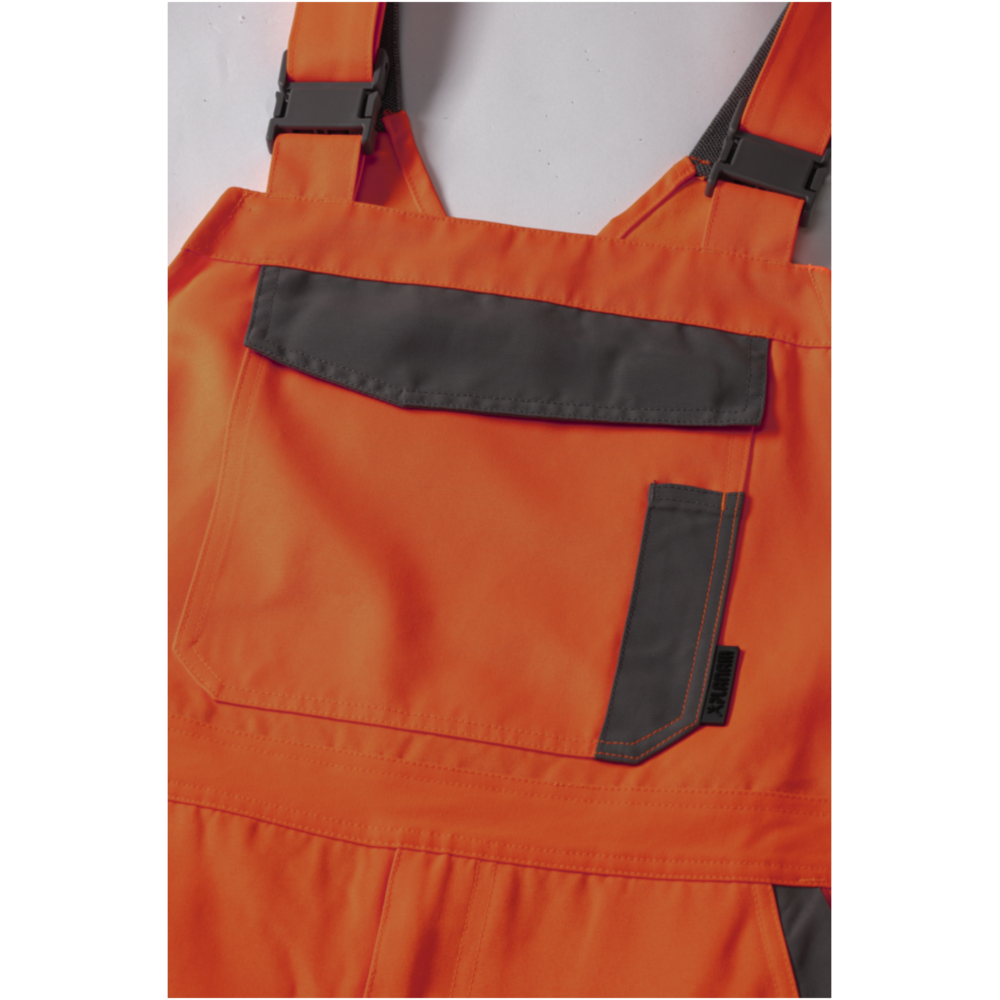 Norit_Warnschutz_Herren_Latzhose_orange_zink_Detail1