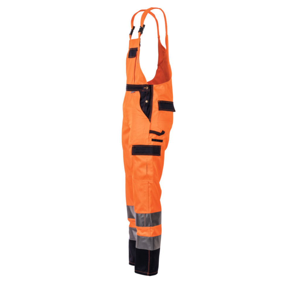 Planam Warnschutz Latzhose gelb/marine Gr. 70, 2027070 – Bild 2