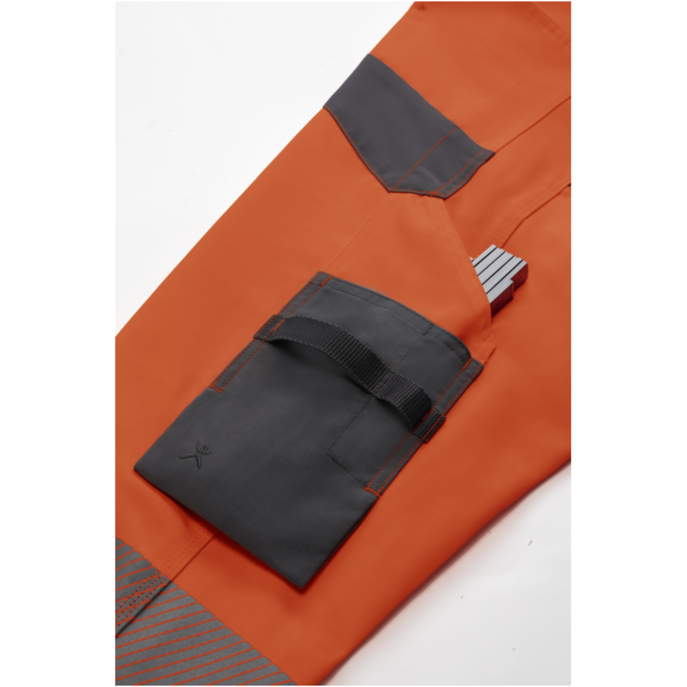 Norit_Warnschutz_Herren_Latzhose_orange_zink_Detail4