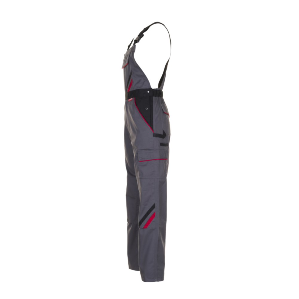 Planam Highline Latzhose schiefer/schwarz/rot Gr. 67, 2332067 – Bild 4