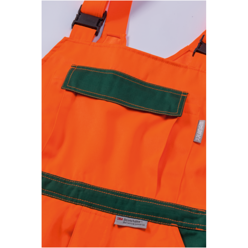 Planam Warnschutz Latzhose gelb/marine Gr. 70, 2027070 – Bild 7