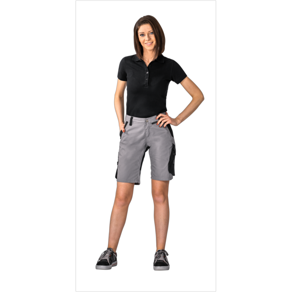 Planam Norit Damen Shorts zink/schwarz Gr. L, 6466052 – Bild 2