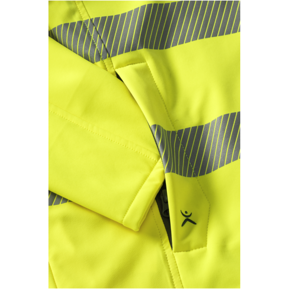 Norit_Warnschutz_Damen_Pure_Softshelljacke_gelb_Detail2