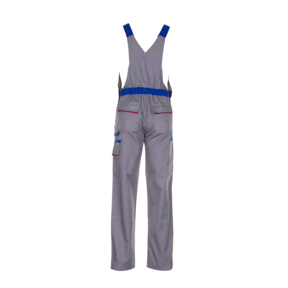Planam Highline Latzhose zink/kornblau/rot Gr. 38, 2333038 – Bild 3