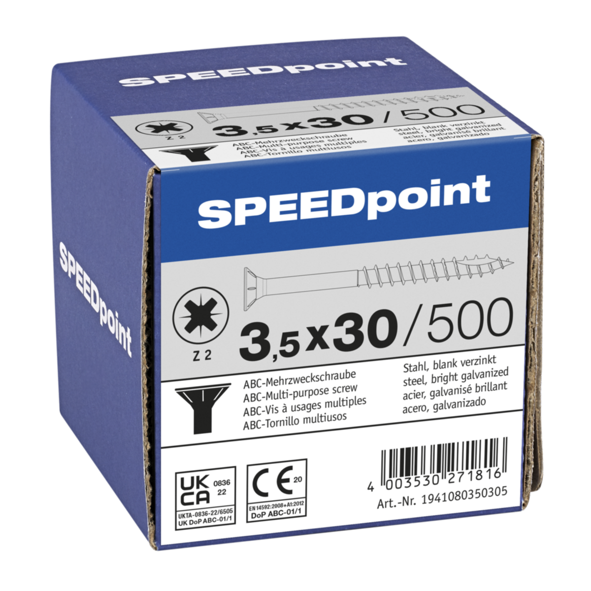 1941080350305-4003530271816-1-SPEEDPOINT-UNIVERSALSCHRAUBE-STAHL-KREUZSCHLITZ-Z-SENKKOPF-TEILGEWINDE