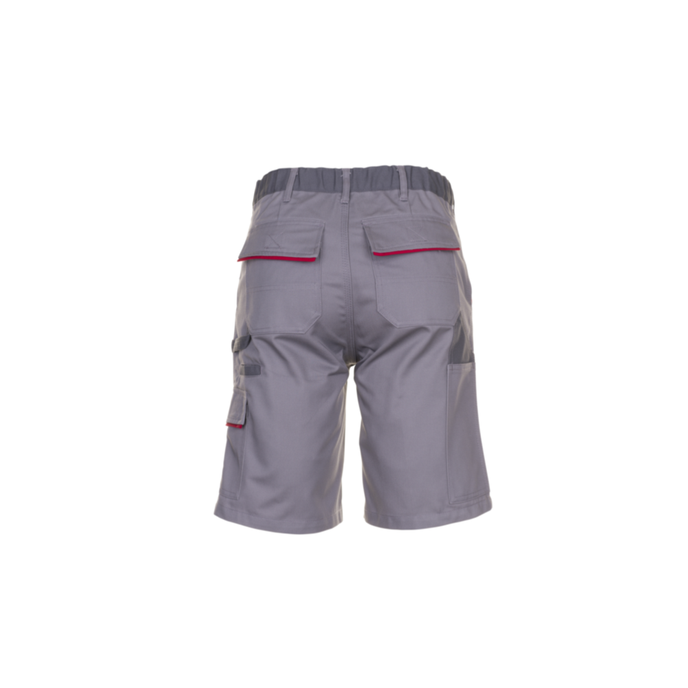 Planam Highline Shorts zink/schiefer/rot Gr. M, 2371048 – Bild 5