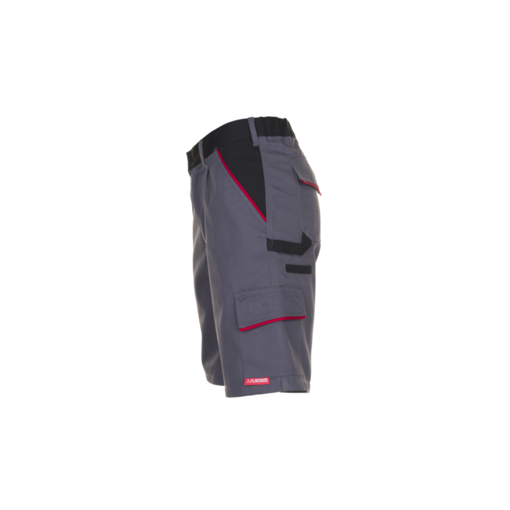 Planam Highline Shorts zink/kornblau/rot Gr. XXL, 2373060 – Bild 4