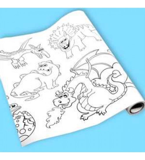 Ritter & Drachen Motivmalrolle Sticker