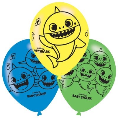 Baby Shark Ballon Set 6 Stück
