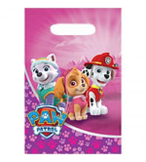 Paw Patrol Pink Party Tüten 8 Stück