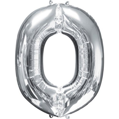 Buchstaben Ballon Silber O