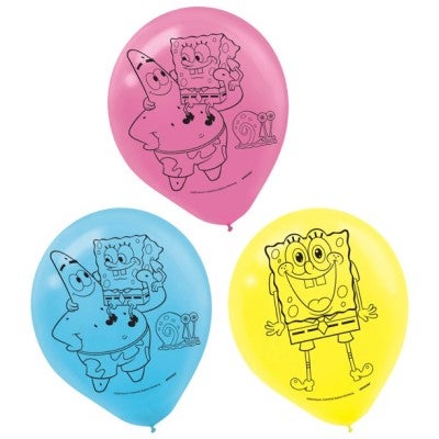 Spongebob Ballon Set 3farbig Spongebob Ballon Set 3farbig