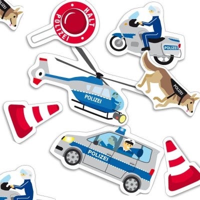 Polizei Party Tischkonfetti