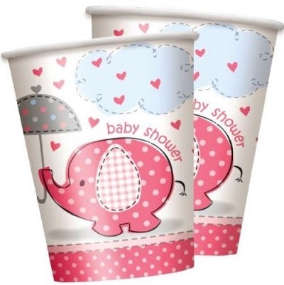 Baby Shower Babyfant Girl Becher 8 Stück
