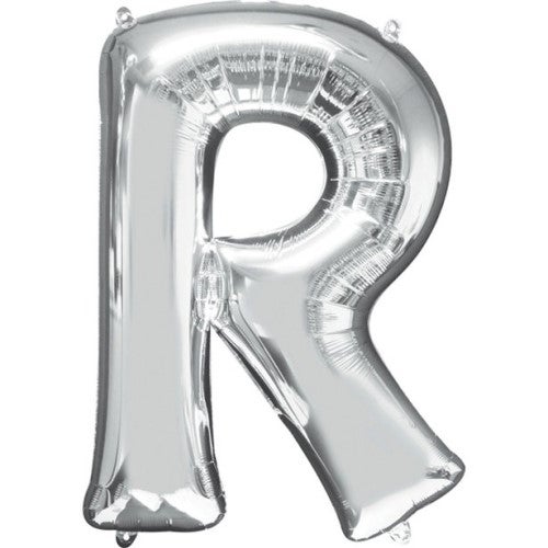 Buchstaben Ballon Silber R