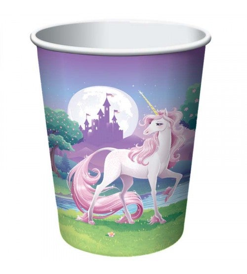 Einhorn Mondschein Pappbecher 8 Stück