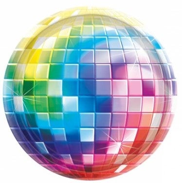 70's Disco Pappteller 8 Stück