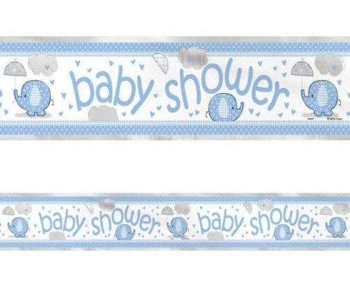Baby Shower Babyfant Boy Folien Banner 3.7m