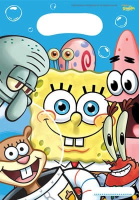 Spongebob Party Tüten 8 Stück Spongebob Party Tüten 8 Stück