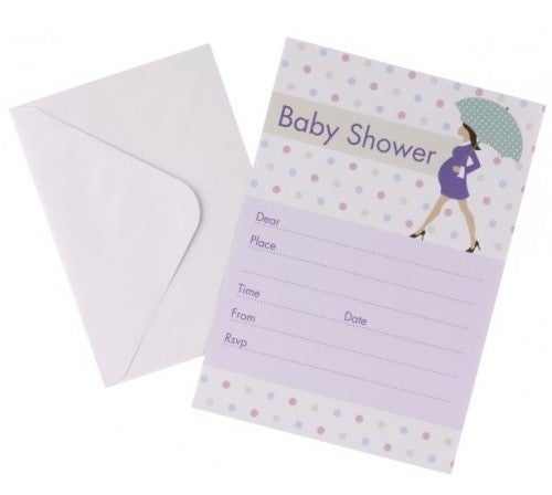 Baby Shower Einladungskarten 10 Stück