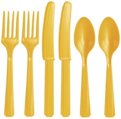 Besteck Gelb 24teilig Besteck Gelb 24teilig
